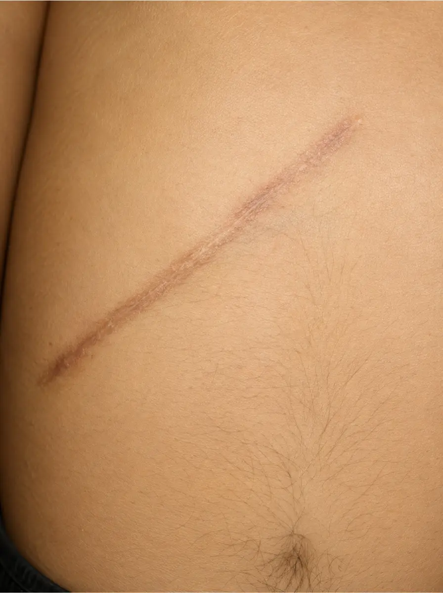 open cholecysectomy scar